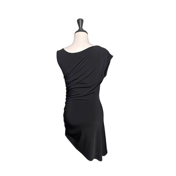 Cache Sexy Ruched Little Black Dress Cocktail Dress Mini Dress Size M - Picture 4 of 5